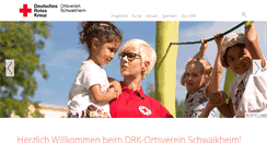 Desktop Screenshot of drk-schwaikheim.de
