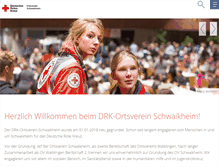 Tablet Screenshot of drk-schwaikheim.de